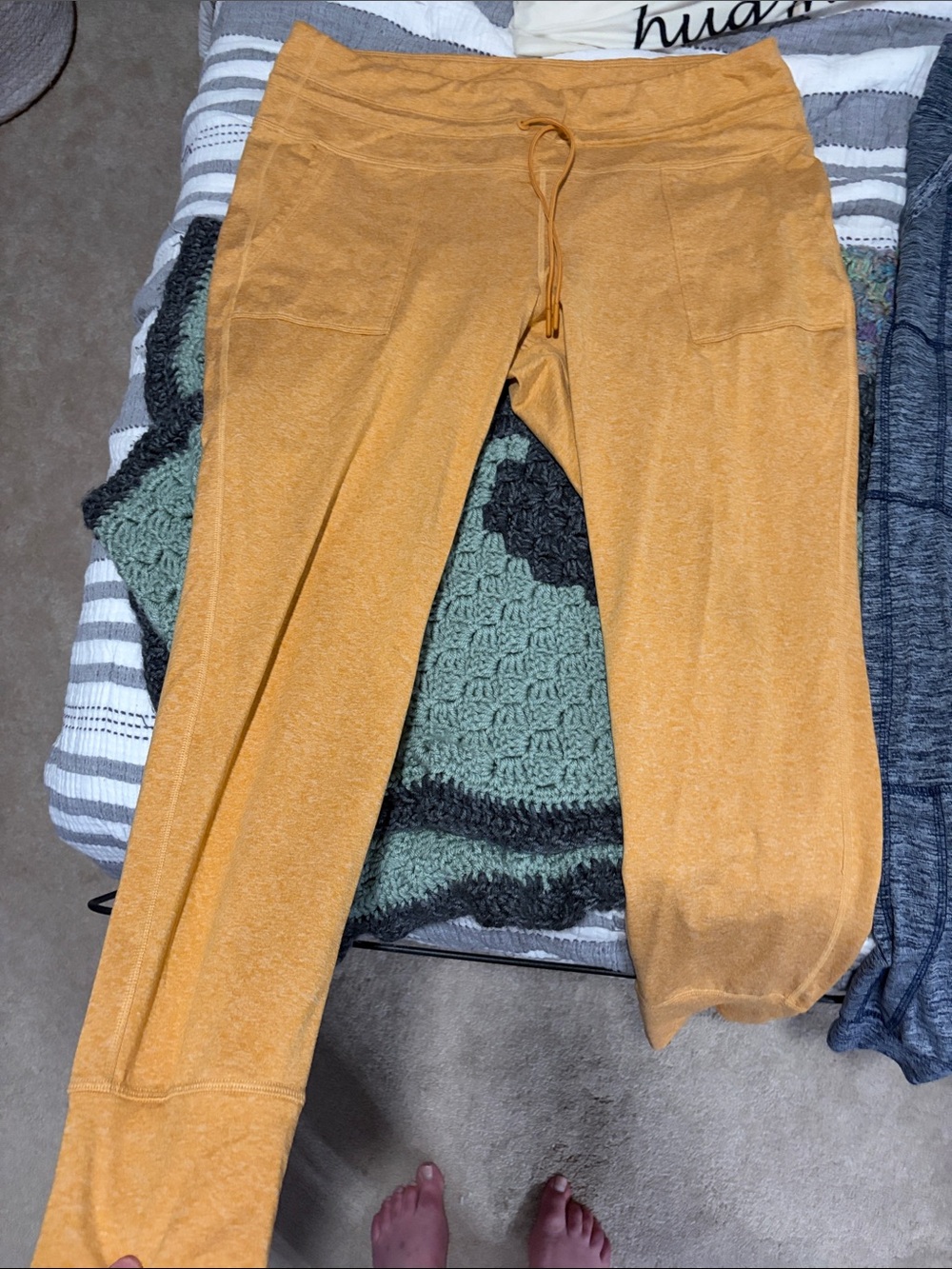 Old Navy Mustard Drawstring Joggers for Kids